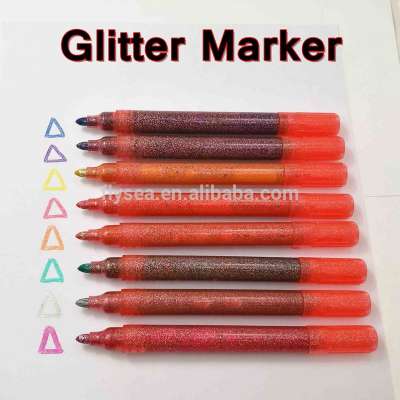 Amazon Hot DIY art liquid chalk quick dry non-toxic glitter marker