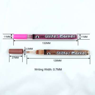 Glitter Acrylic Paint Markers Pen for Painting on Rock Easter Egg DIY Craft